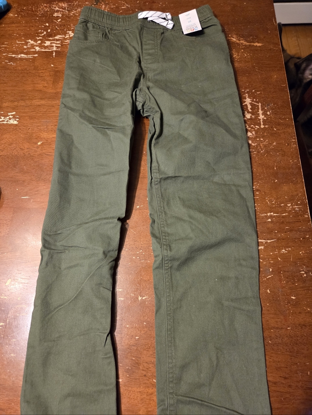 365 Kids Olive Green Straight Leg Pants